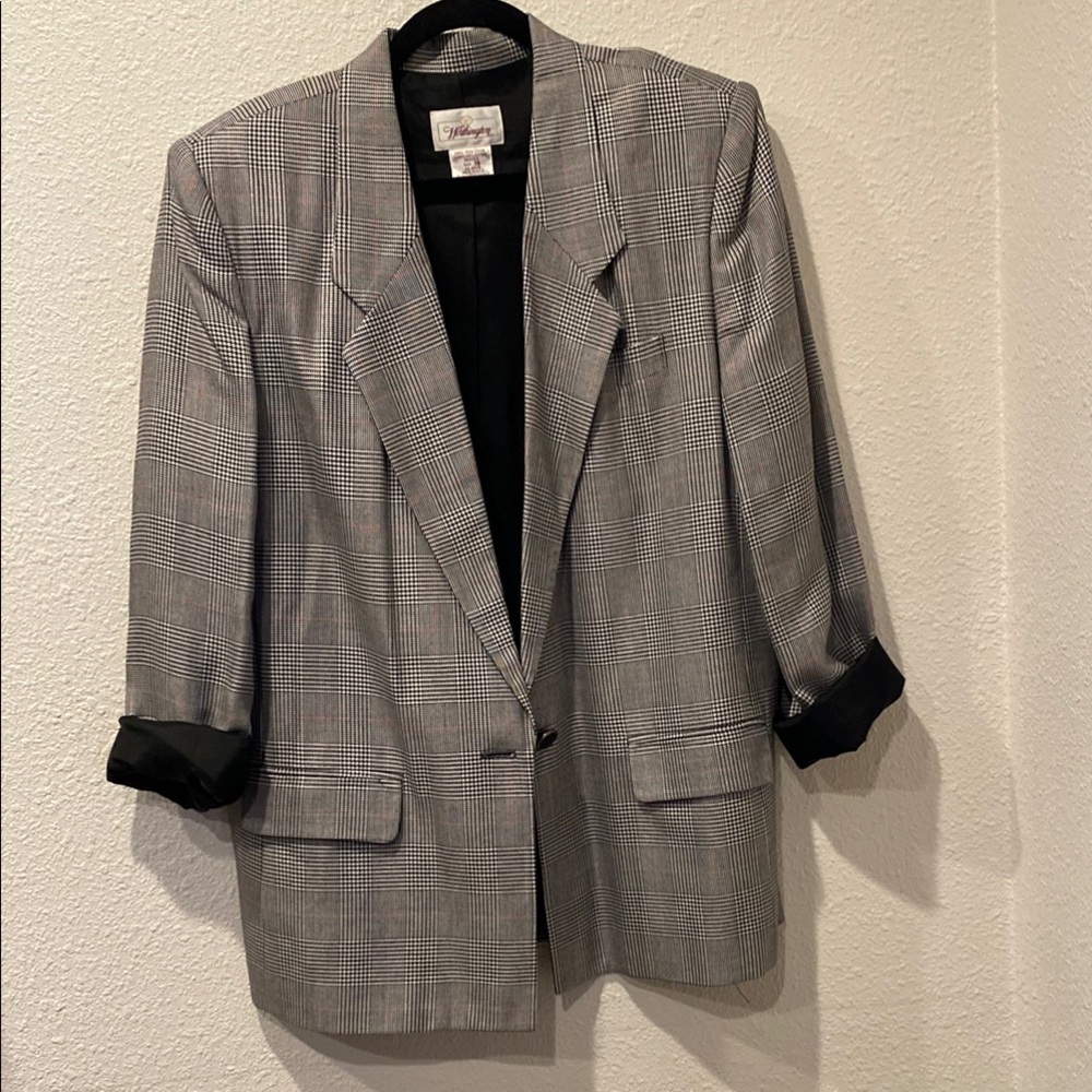 🖤90s houndstooth Blazer - Picture 4 of 5